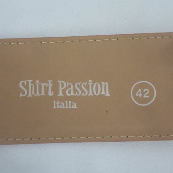 New Shirt Passion Italia Womens S Rose Gold Pink Leather Belt Waist 28\